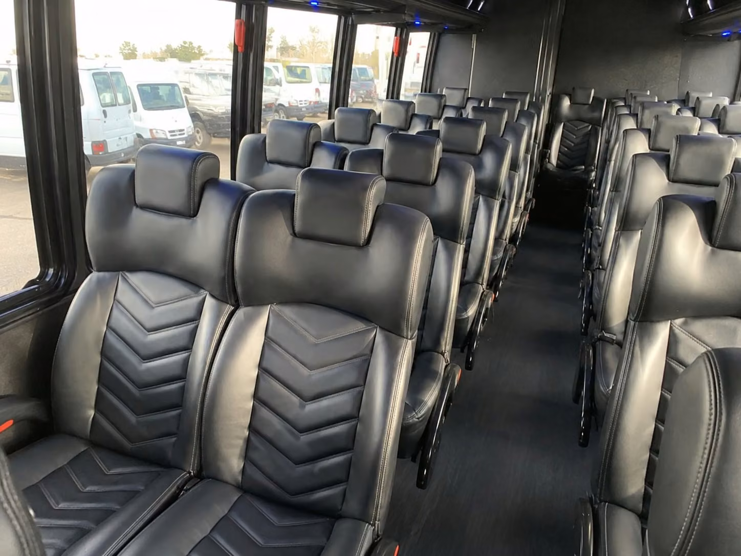 15 passenger minibus interior