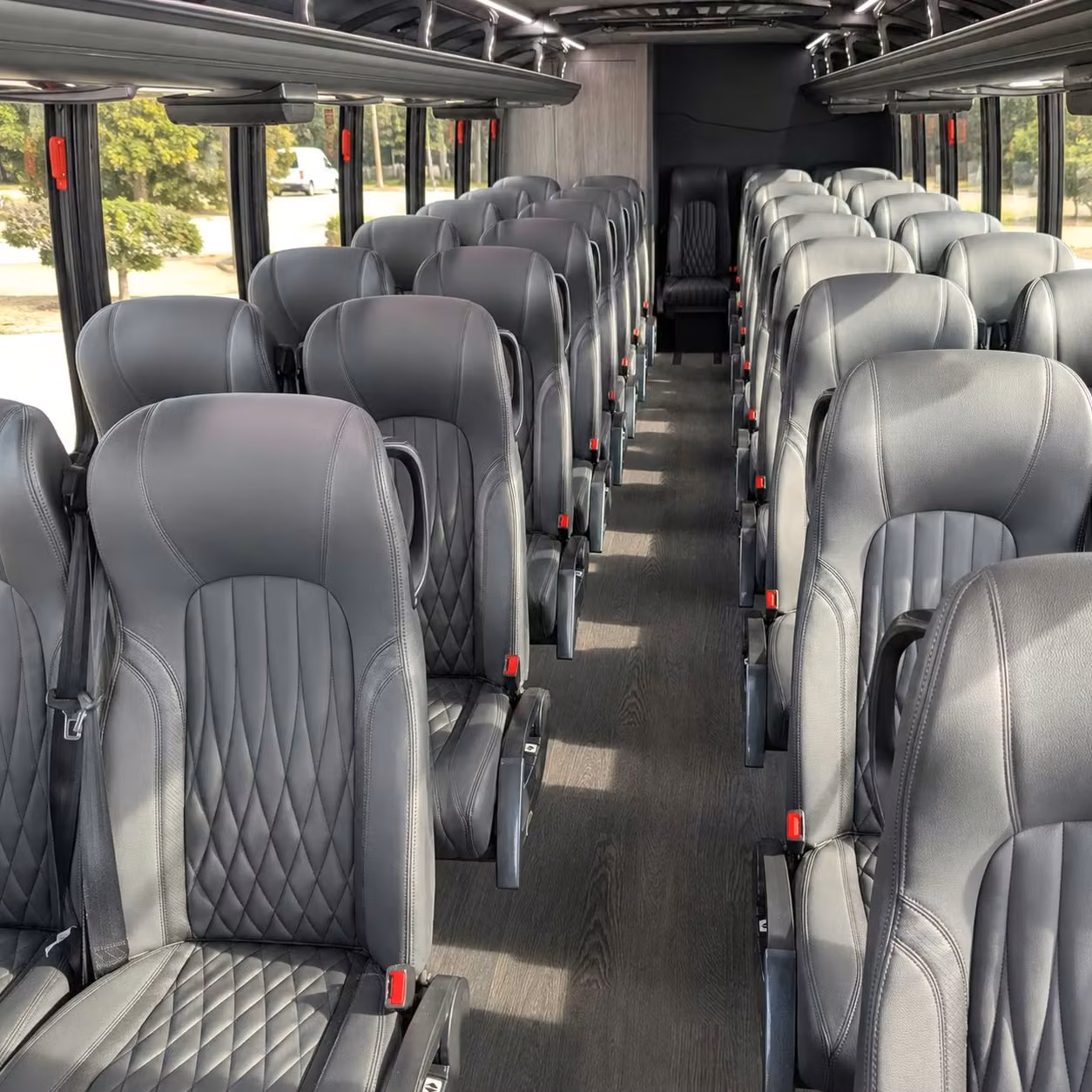 28 passenger minibus interior