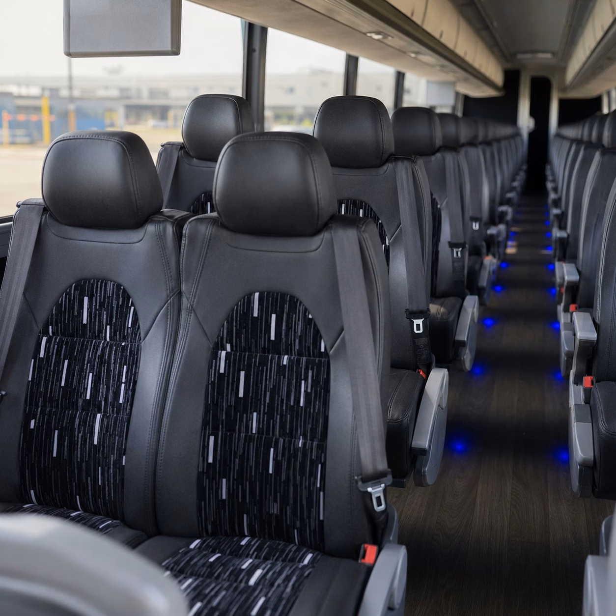 rancho cucamonga charter bus inside
